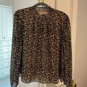 Jcrew Leopard Blouse
